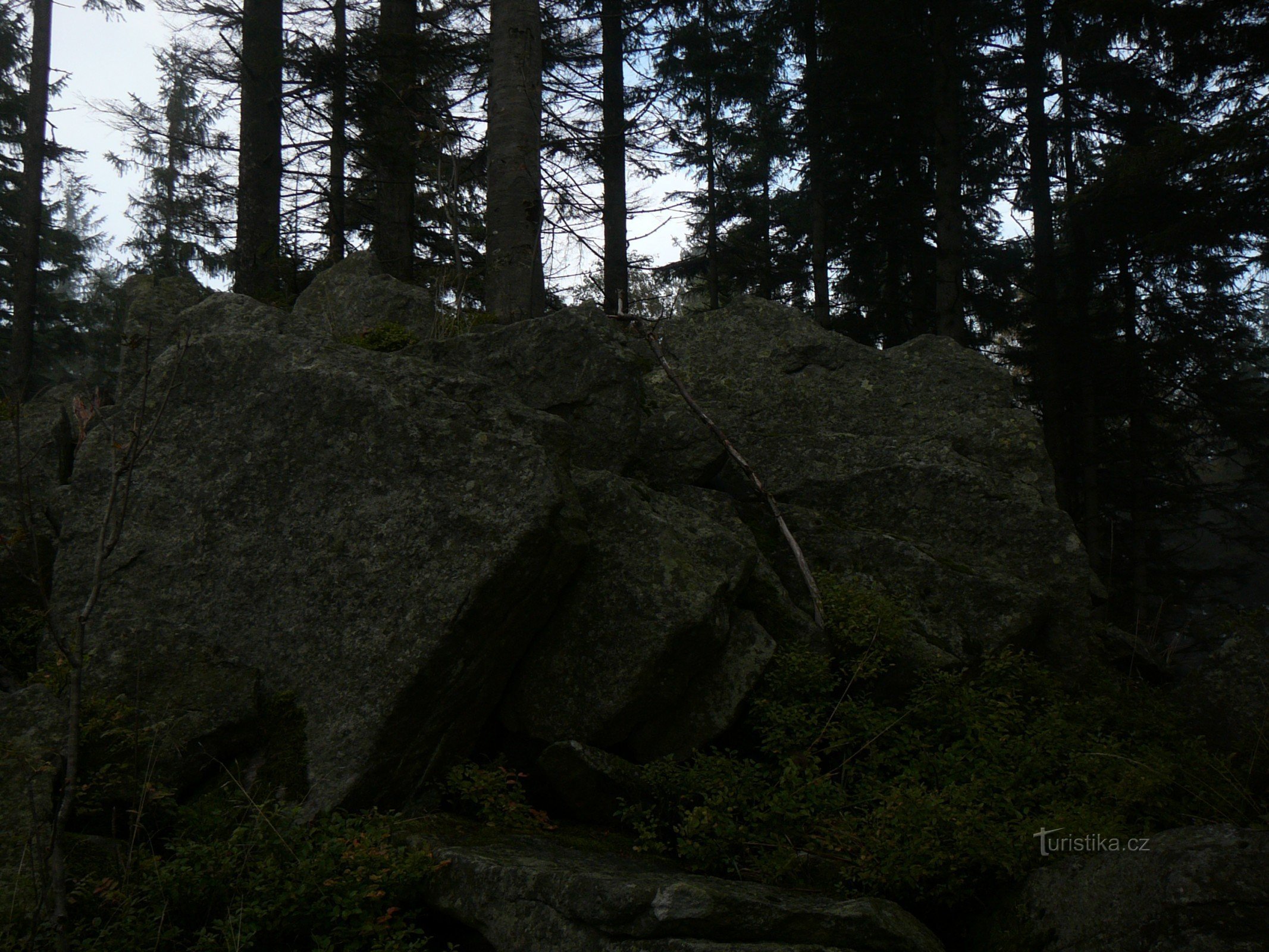 Felsen auf Smrčka nad Holubčankou