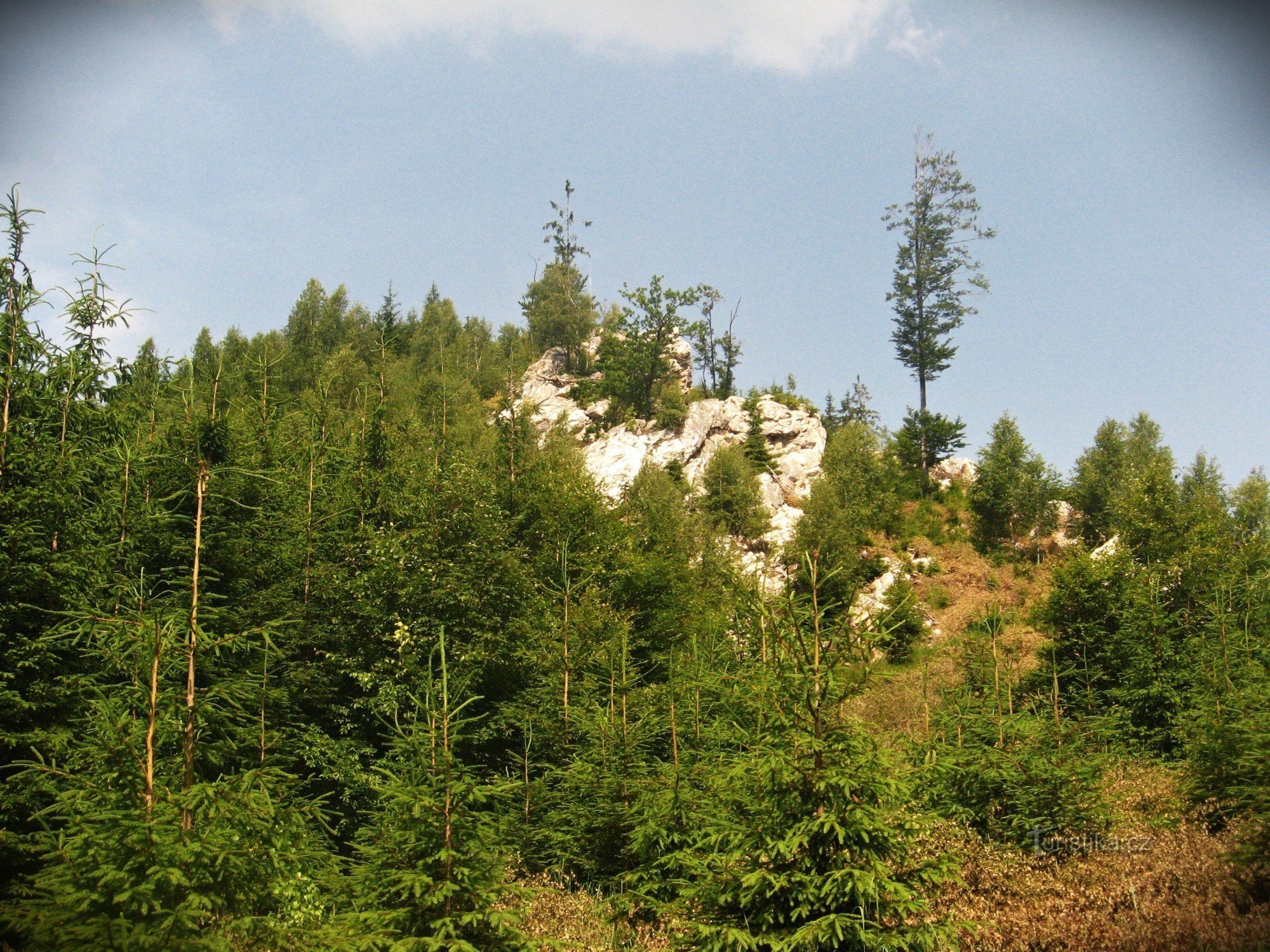 Skály pod Posedem (Біла скеля) - гори Єсеники