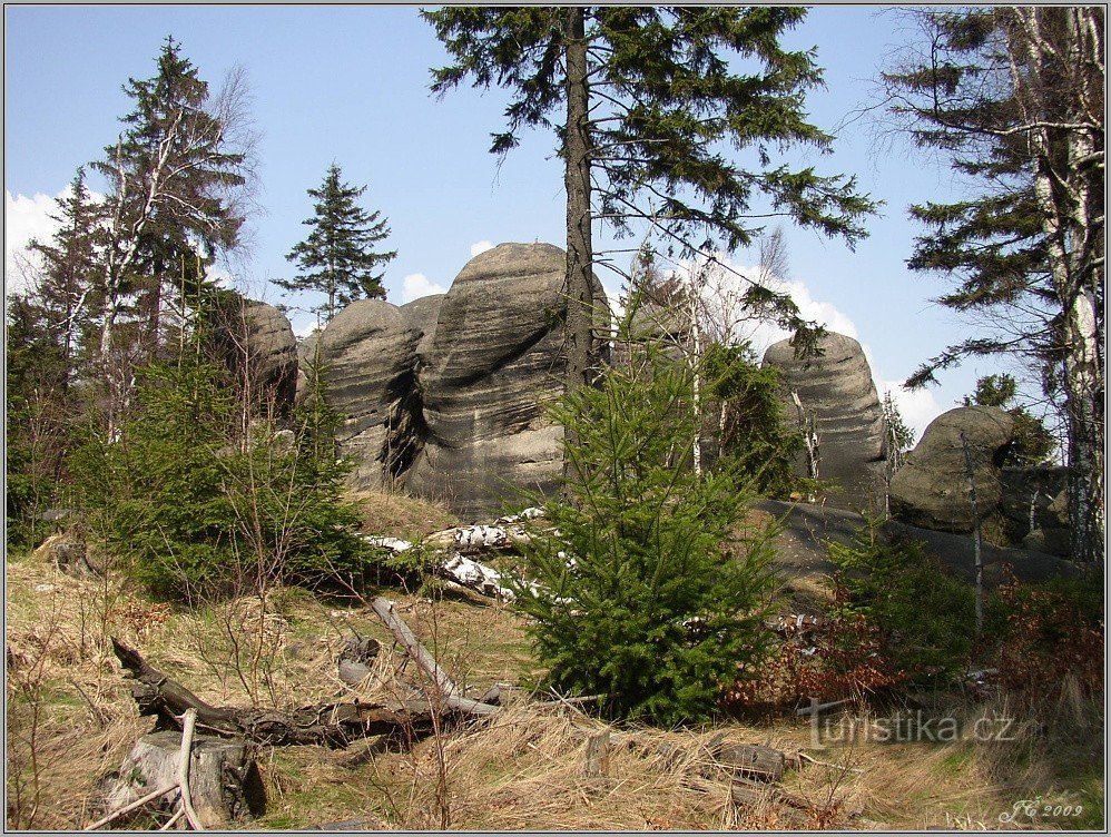 Skały przed Vulture's Nest