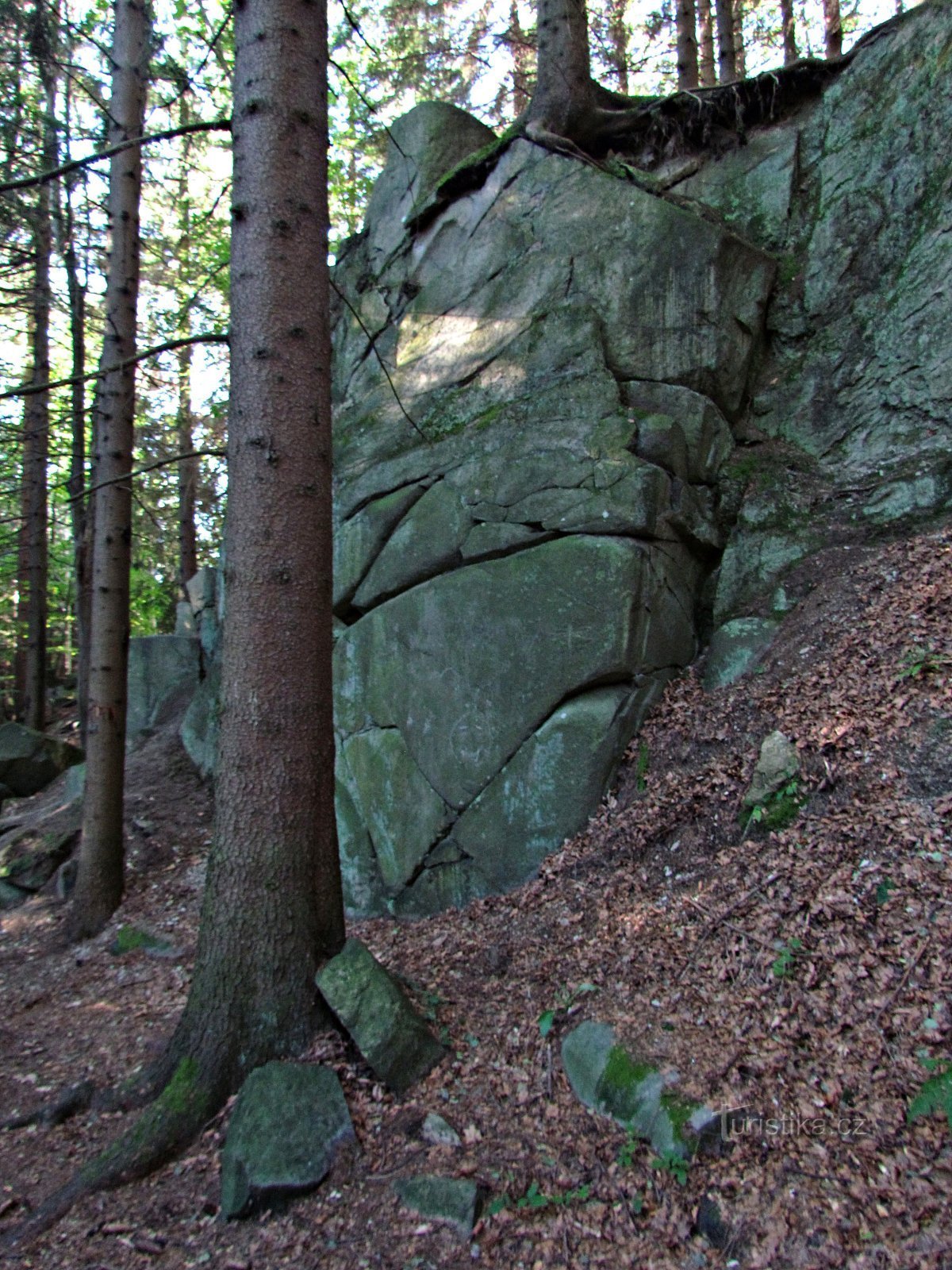 Rotsen, rotsen en kuddes van de Granite Hill