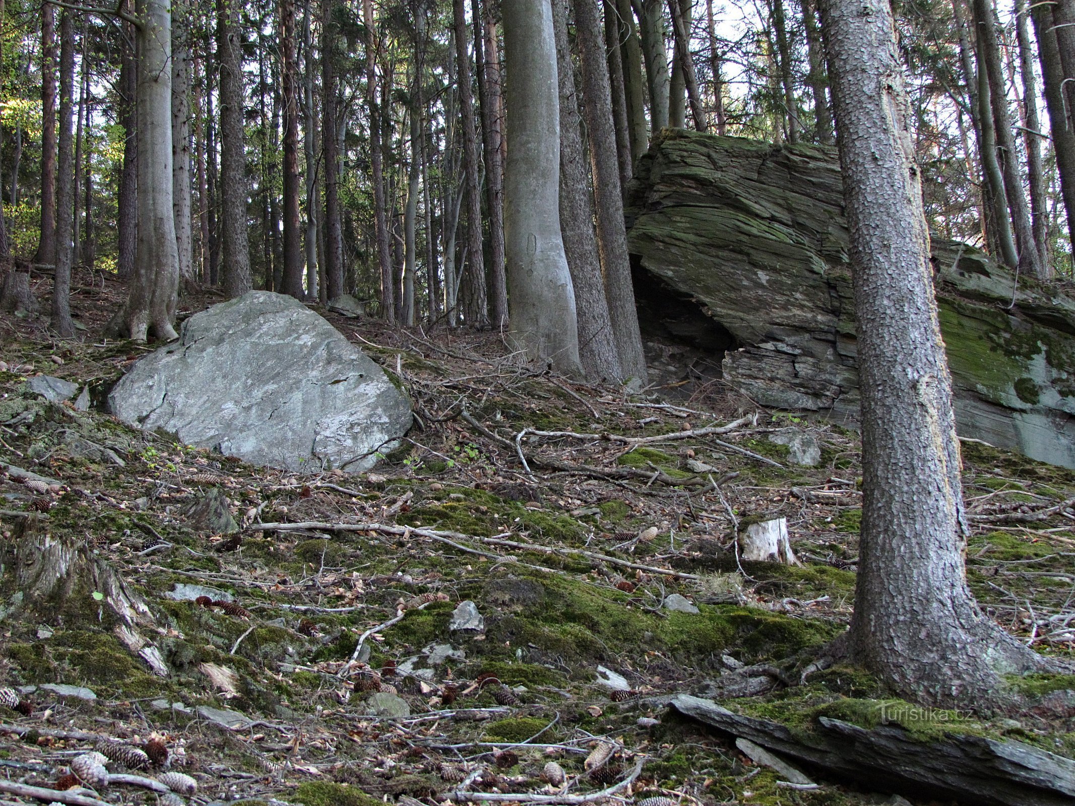 The rocks of Sklené vrch