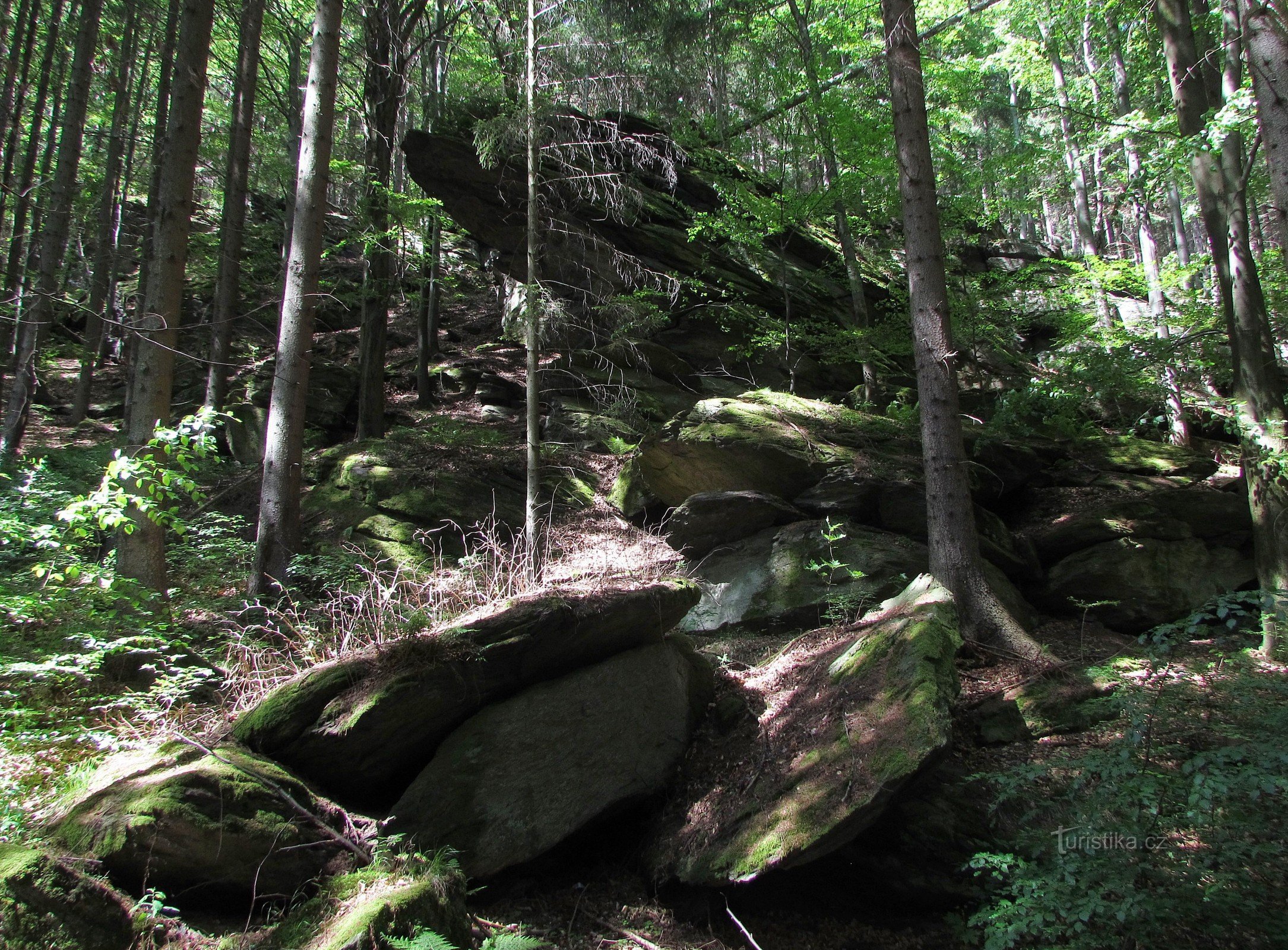 Felsen bei Ludvíkov