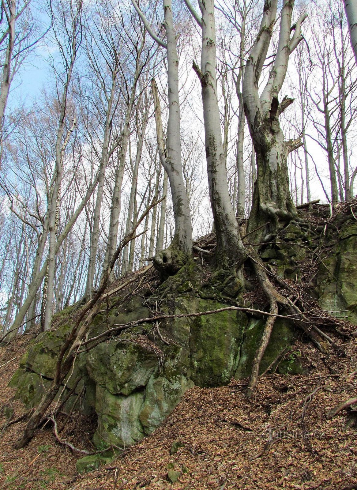 Rocce intorno alle rovine di Starý Svetlov