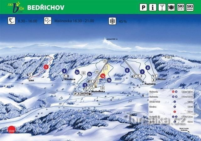 ski areál Bedřichov: ski areál Bedřichov