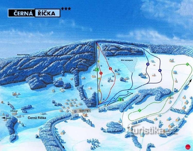 domaine skiable Desná: domaine skiable Desná