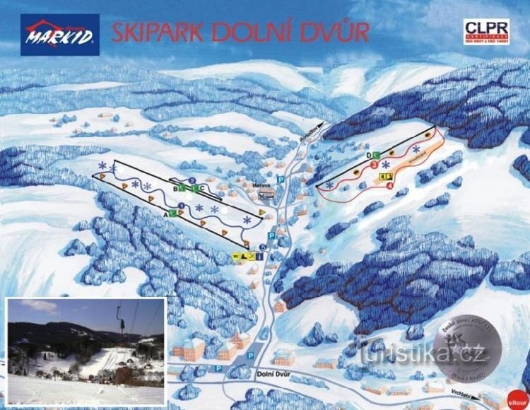 zona de esquí Dolní Dvůr: zona de esquí Dolní Dvůr