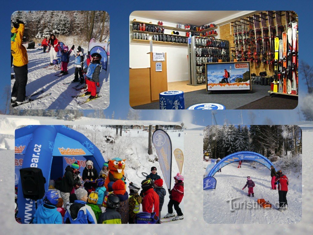 Ski area Hartman in Olešnice in Orlické hory