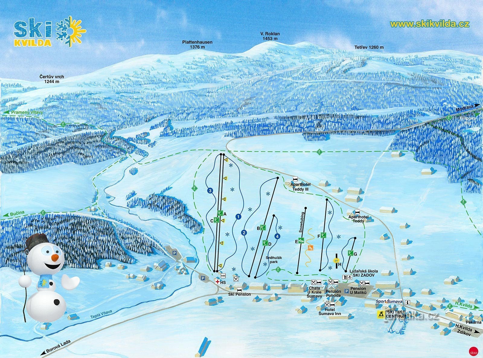 Ski areál Kvilda - Prameny Šumavy