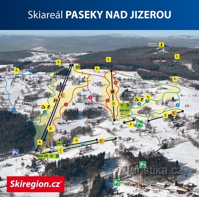 Skigebiet Paseky nad Jizerou