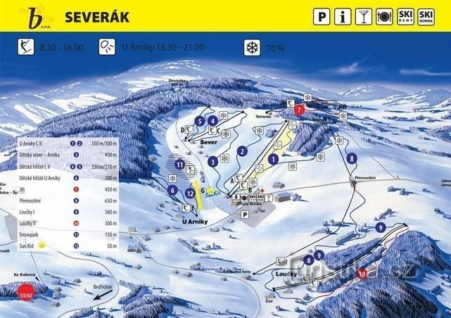 Severák 滑雪场：Severák 滑雪场