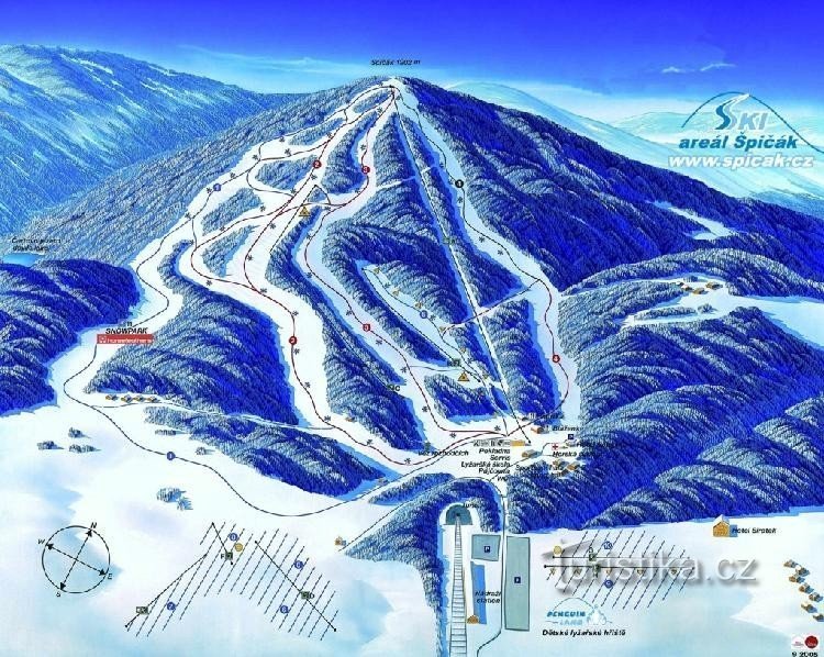 ski area Špičák: ski area Špičák