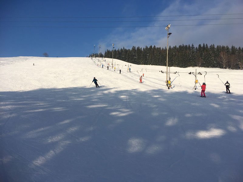 Skigebiet Světlý vrch Albrechtice im Isergebirge