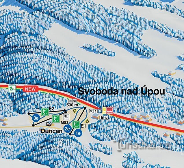 Skigebied Svoboda nad Úpou