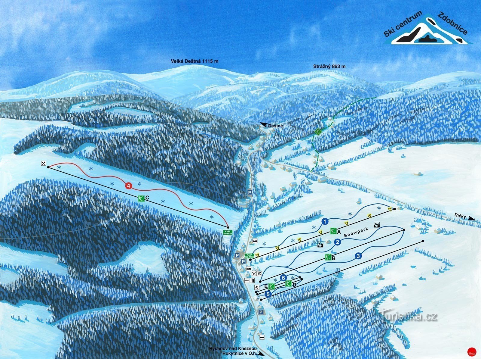 Skigebied Zdobnice