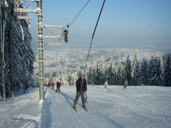 Jablunkov 附近的滑雪桥