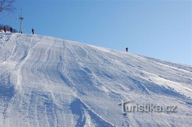 SKI SLATINA - oberer Teil der Piste