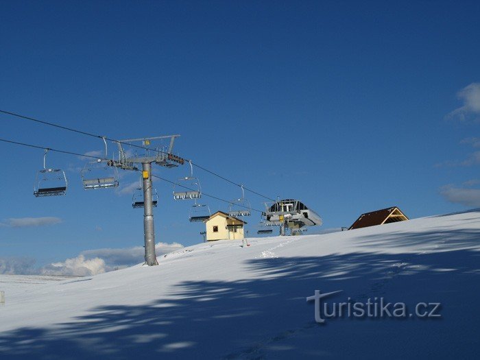 Skigebied Avalanche in Jeseníky pod Pradědem