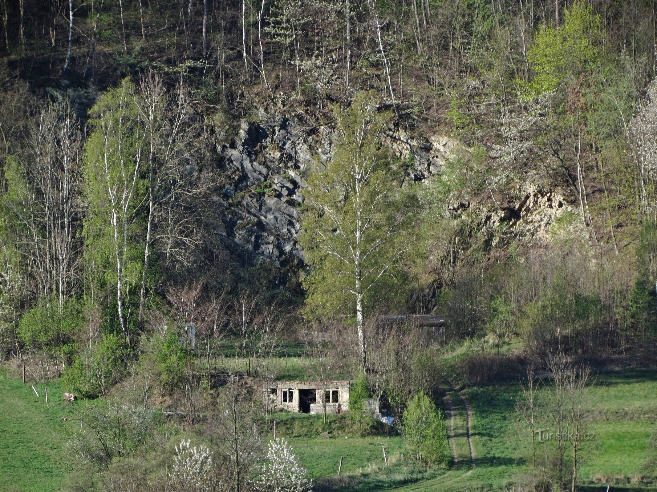 ガラス張りの展望台