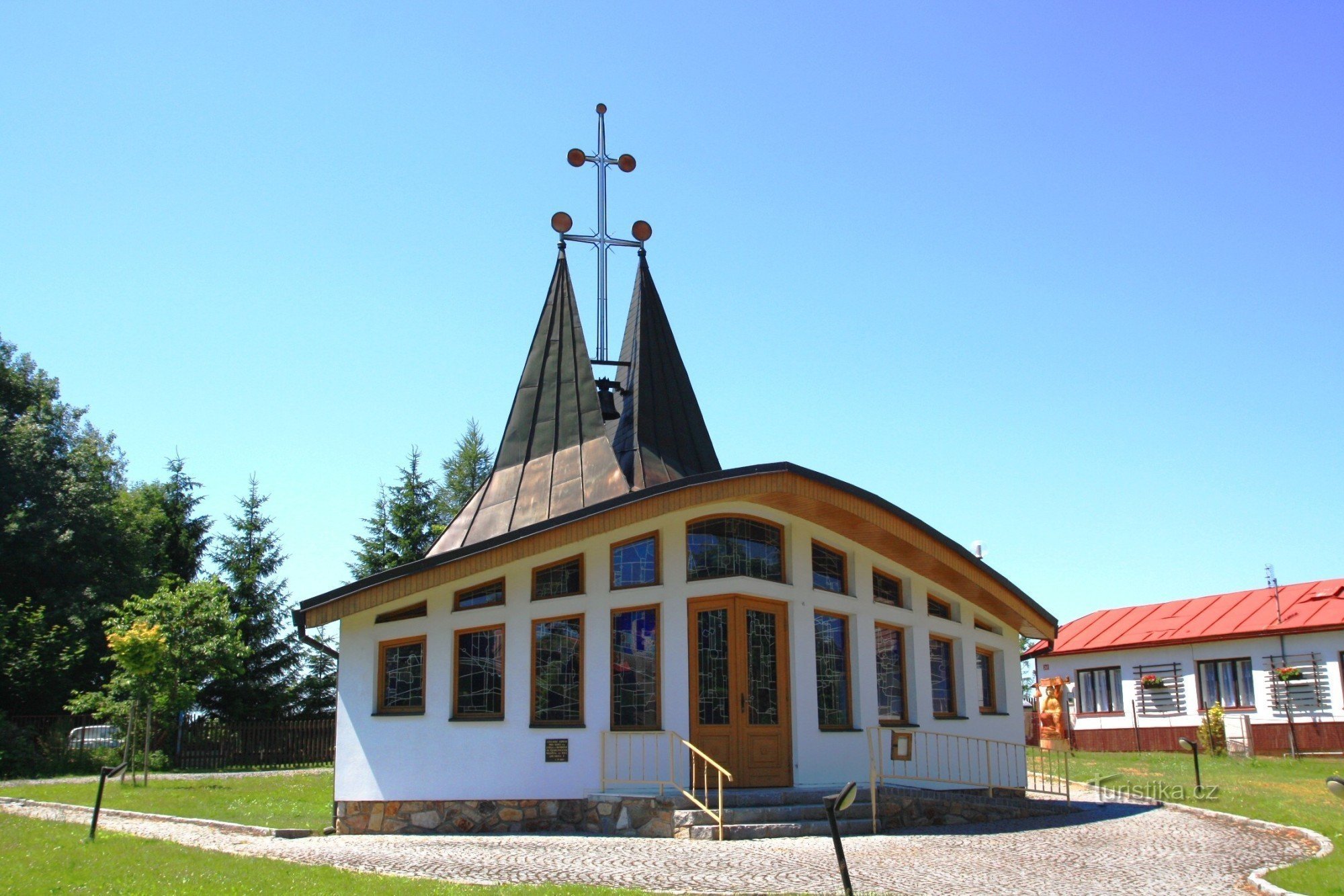 Škrdlovice - Szent István kápolna. Cirill és Metód
