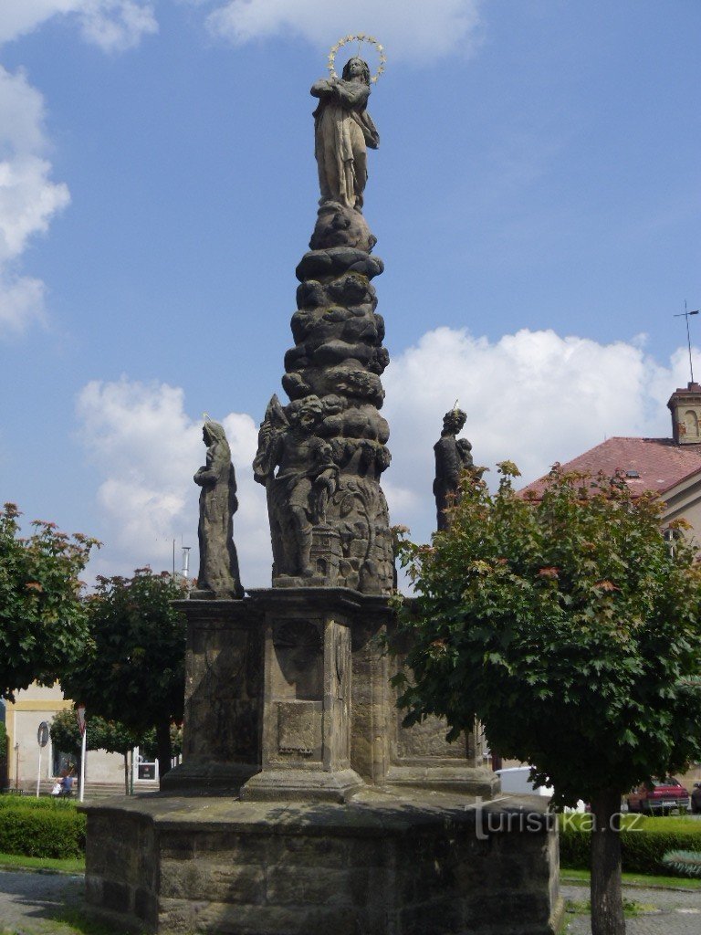 Skuteč - coloana mariană