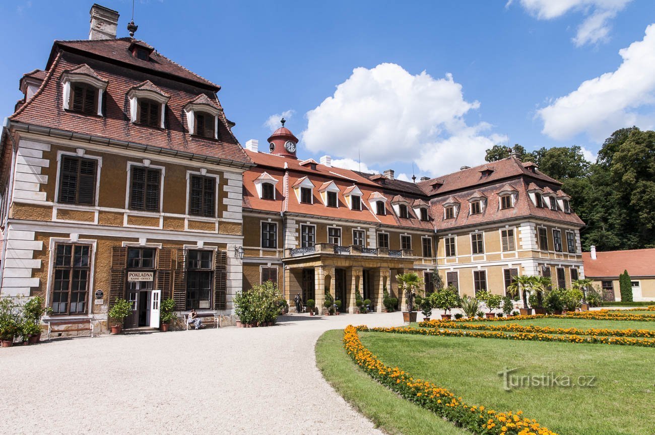 Ein prächtiges Schloss in Rájc