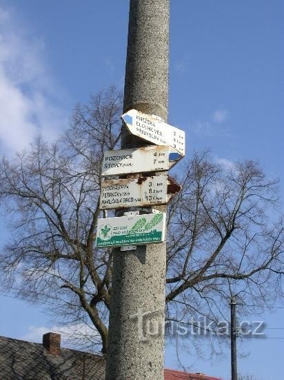 Šlapánov - signpost
