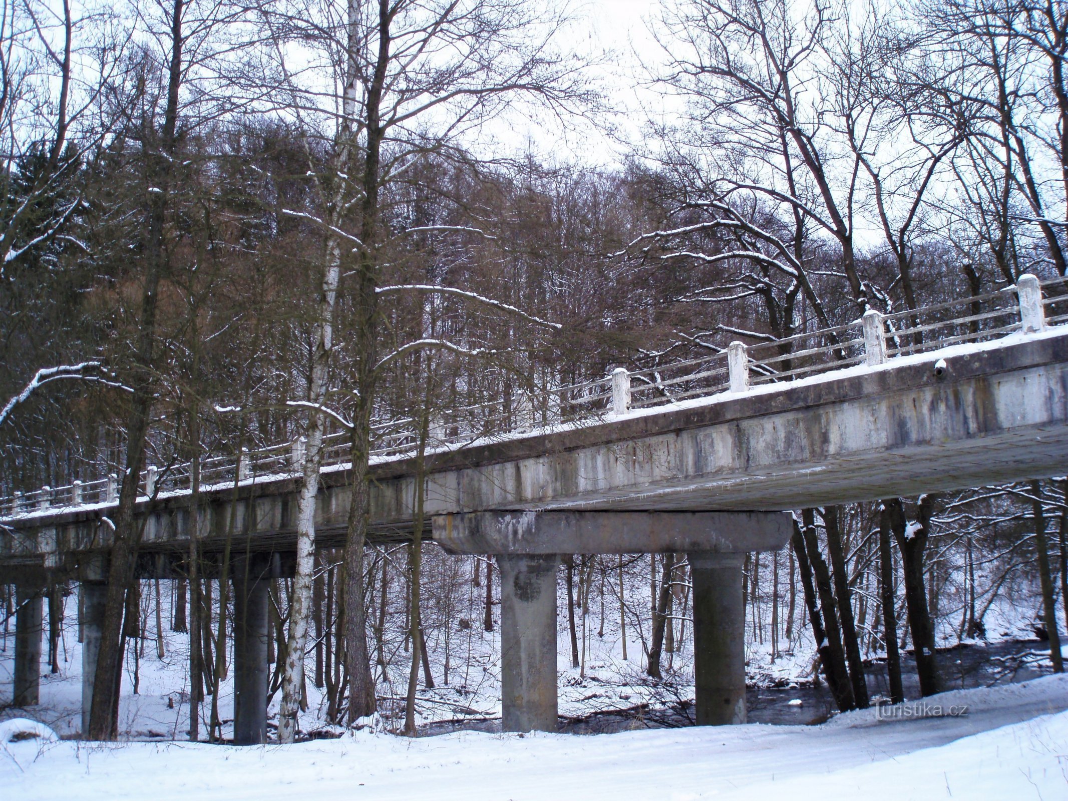Ponte Slatina prima della ricostruzione (Slatina nad Úpou)