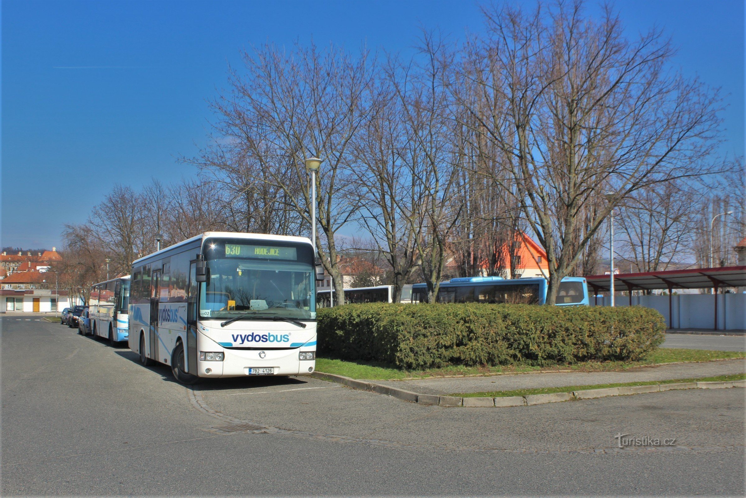 Slavkov koło Brna - dworzec autobusowy