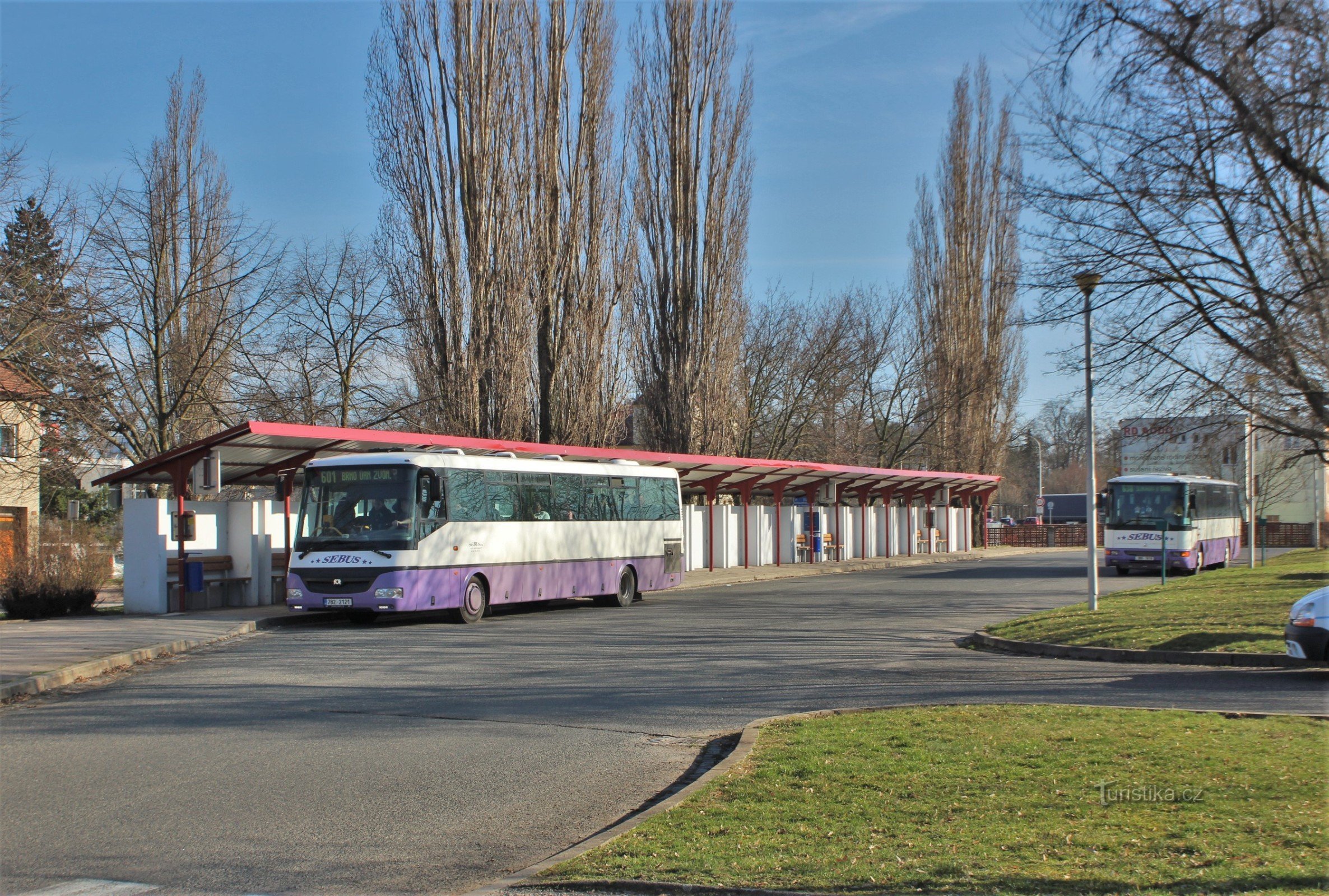 Slavkov lângă Brno - stația de autobuz