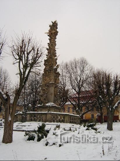 Column of the Holy Trinity: The True Plague (ordet pest på medeltiden hänvisade till antiken