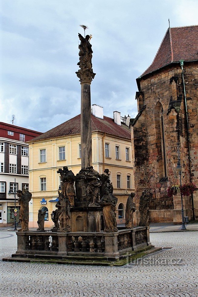 Colonne de la Sainte Trinité à Chomutov