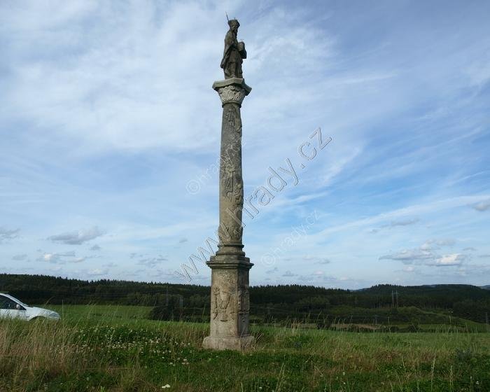 sloup se sochou sv. Leopolda