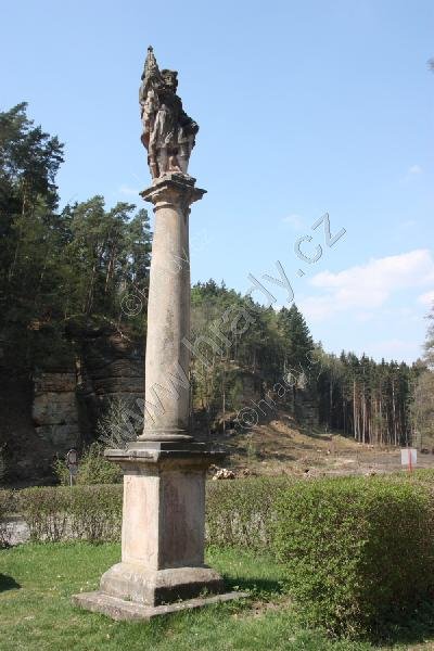 sloup se sochou sv. Václava