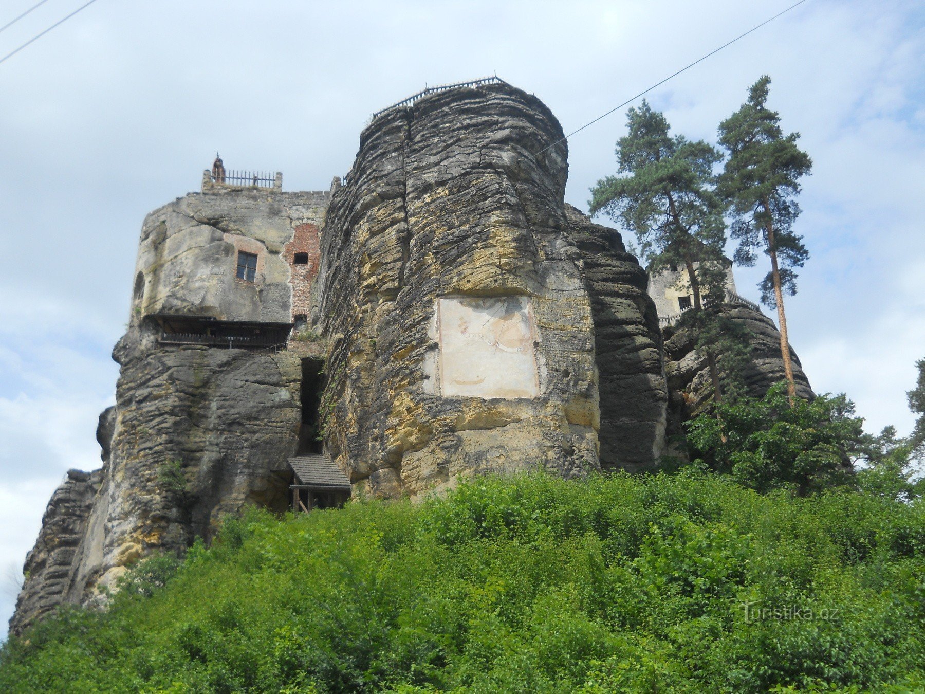 Steber na Češkem - skalni grad