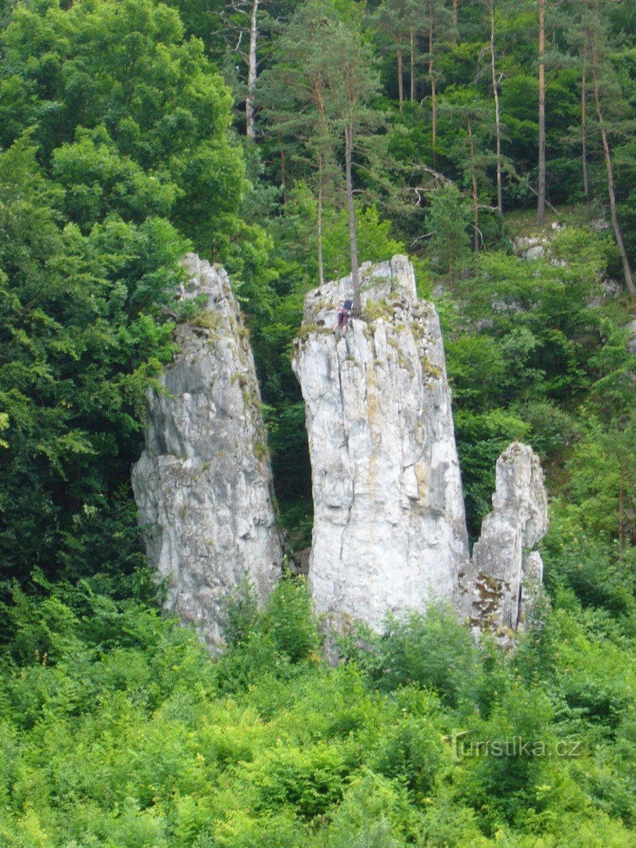 Sloupsko-Šošůvské grottor - område framför