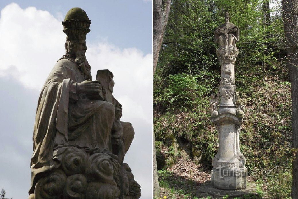 le colonne della Santissima Trinità nei dintorni di Štíte