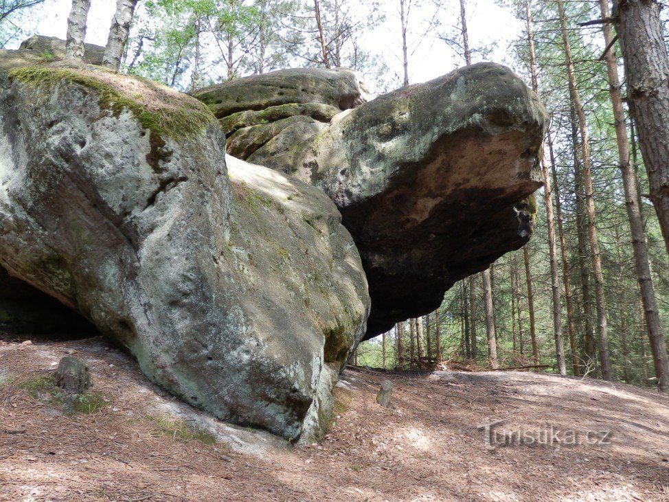 Combina pietre, sporgenza