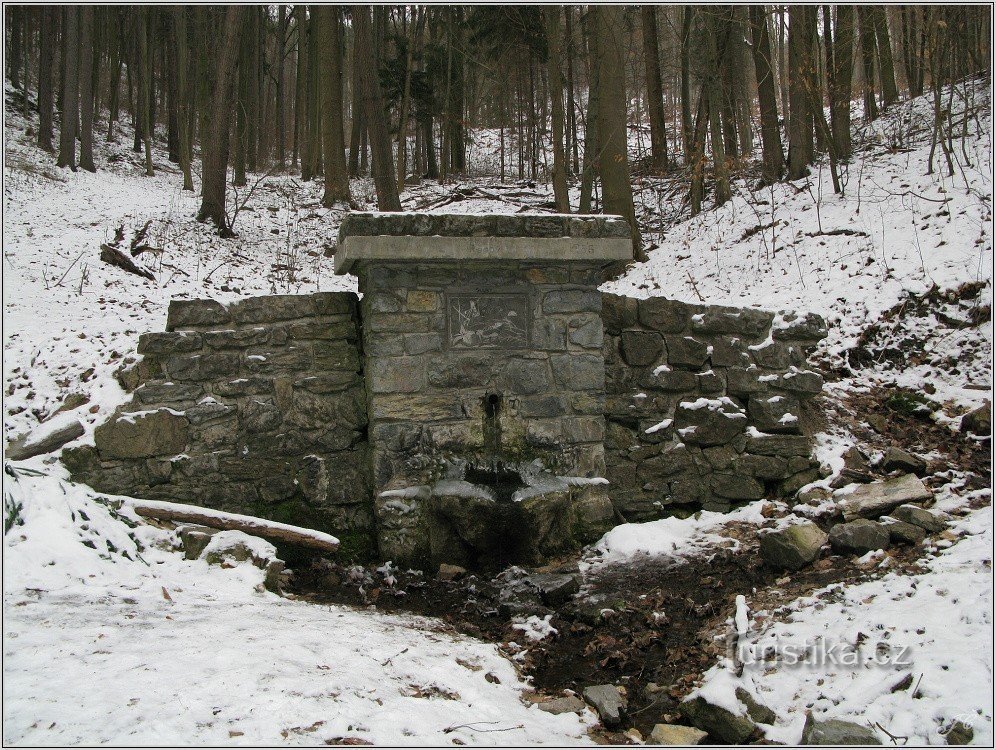 Es verbindet den Brunnen