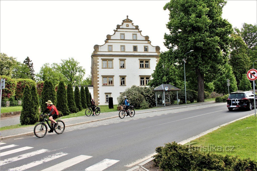 Šluknov, view of the castle from the west