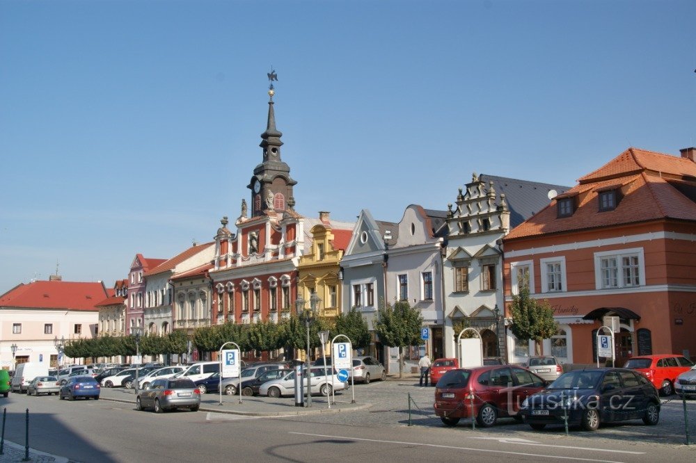 słoneczny poranek w Chrudimiu