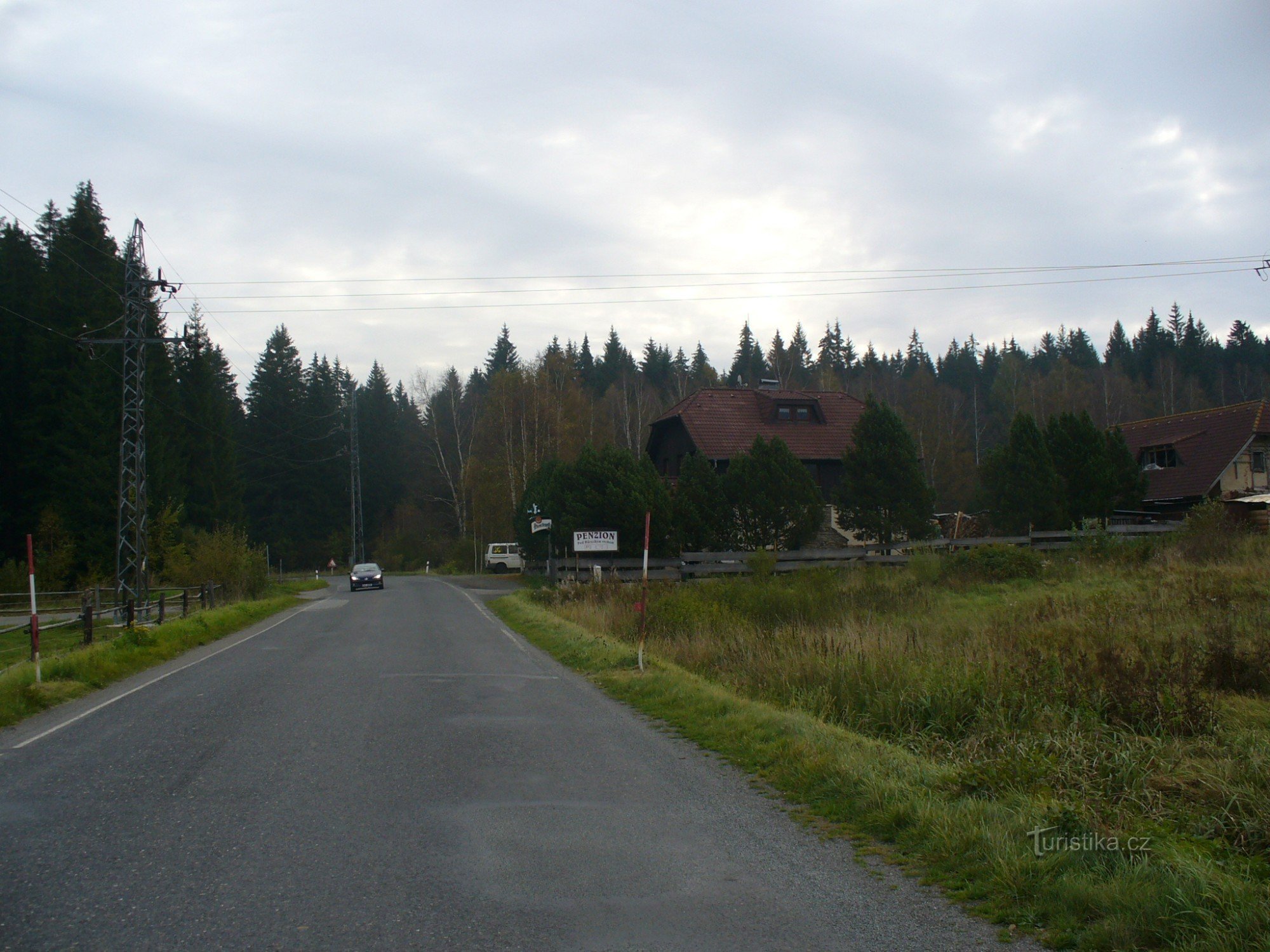 方向 Srní, 旅馆 Pod Hůreckým vrchem