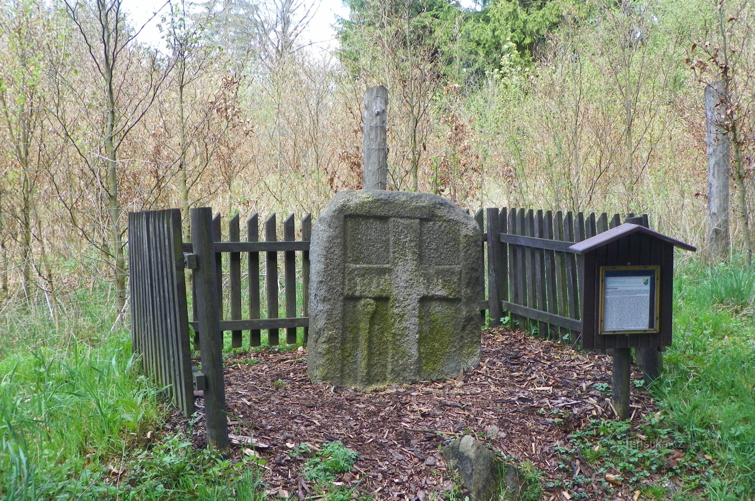 Peace stone near Štěnice