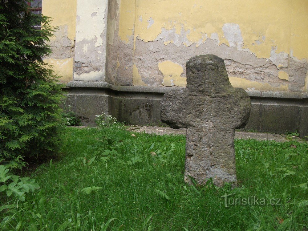 Reconciliation cross at the church of St. Havel