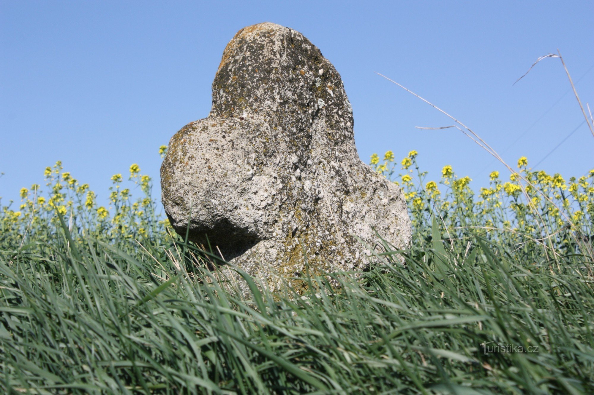 Cross of reconciliation in the fields near Bohdalice