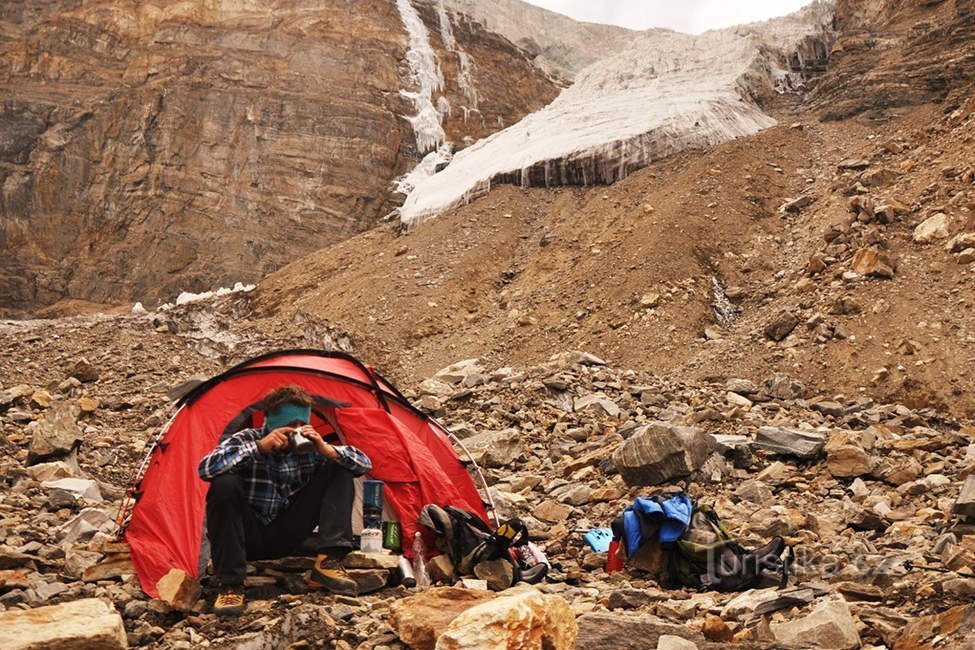 Petit-déjeuner pendant le trek