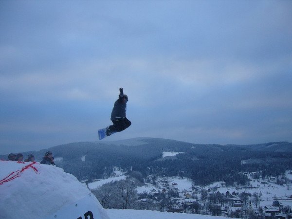 Snowpark Mosty Jablunkov közelében