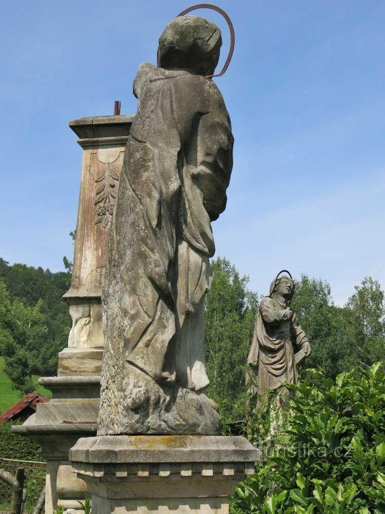Sobotín - skulptura Kalvarija