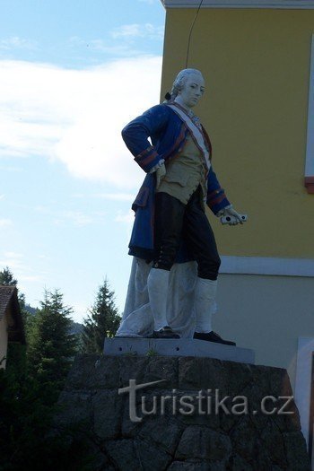 Statue of Emperor Joseph II in Kunratice