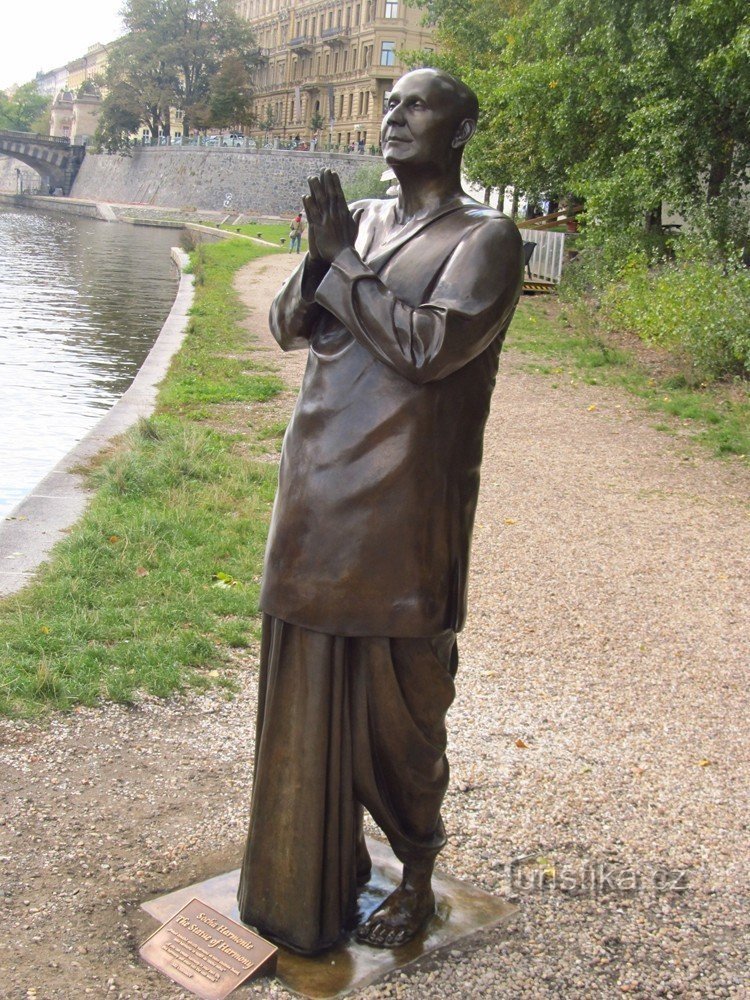 Statue de l'harmonie dans le Kampa de Prague