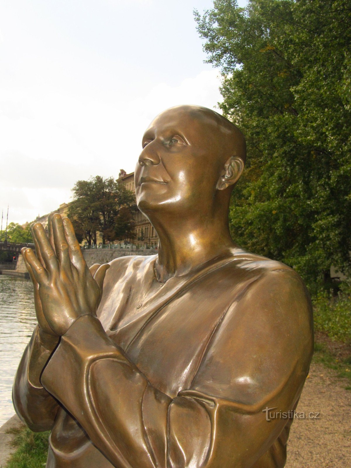 Statue de l'harmonie dans le Kampa de Prague